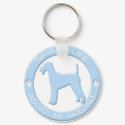Adopt an Airedale Keychain by MenagerieMayhem Adopt an Airedale Keychain