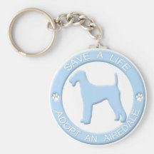 Adopt an Airedale Keychain
