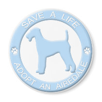 Adopt an Airedale Magnet by MenagerieMayhem Adopt an Airedale Magnet