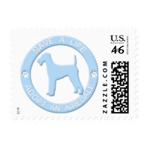 Adopt an Airedale Postage Stamps