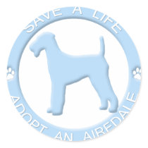 Adopt an Airedale Stickers