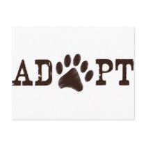 Adopt an animal postcard