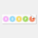 Adopt Circles Bumper Stickers