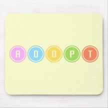 Adopt Circles Mouse Pad