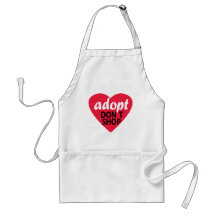 Adopt Dont Shop Aprons