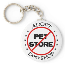 Adopt Don't Shop Keychain
