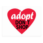 Adopt Dont Shop Postcards