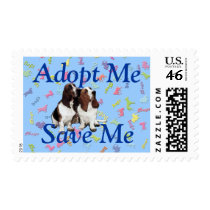 Adopt Me, Save Me (Basset Hound) stamps