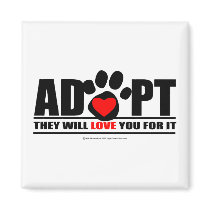Adopt Pawprint Magnet