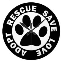 Adopt Rescue Save Love Clock