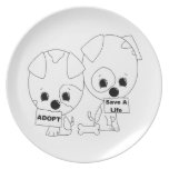 Adopt/Save A Life Pups Plates