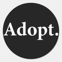 Adopt. Sticker