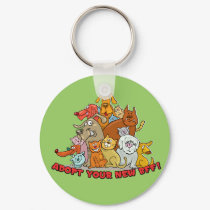 Adopt your new BFF! Key Chain keychains by DoggieAvenue Adopt your new BFF! Key Chain keychains