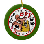 Adopt your next Bff-Animal Rescue Christmas Ornament