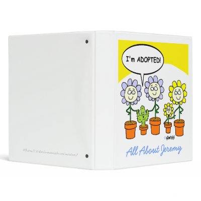 Adopted Baby Scrapbook Album 3 Ring Binders by Swisstoons