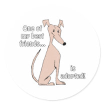Adopted~Red stickers