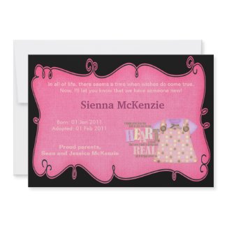 Adoption Announcement invitation
