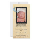 adoption announcement photocard personalized photo card