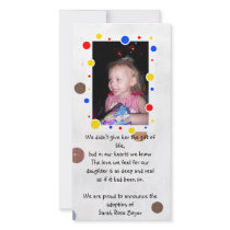 adoption announcement photocard photo card template
