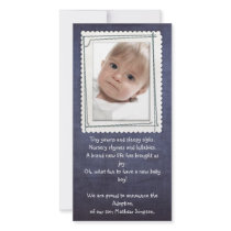 adoption announcement photocard photo greeting card