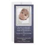 adoption announcement photocard photo greeting card