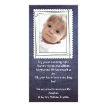 adoption announcement photocard photo cards