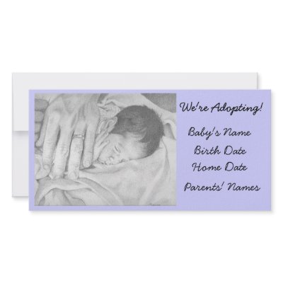 Adoption Announcement Sweet Dreams Photo Greeting Card by adoptiondesigns