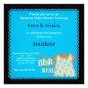 Adoption Baby Shower Boy Announcement