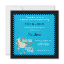 Adoption Baby Shower Boy Invitations