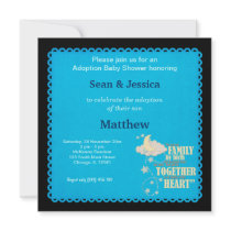 Adoption Baby Shower Boy Custom Invite