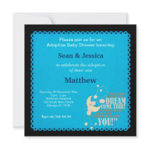 Adoption Baby Shower Boy Invite