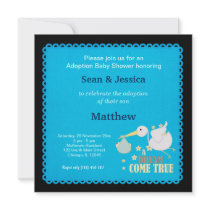 Adoption Baby Shower Boy Personalized Invite