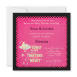 Adoption Baby Shower Girl Custom Announcement