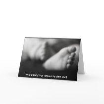 Adoption birth announcement card