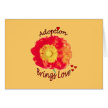 Adoption Bring Love Poppy Card cards