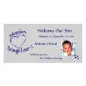 Adoption Brings Love Heart Photo Card
