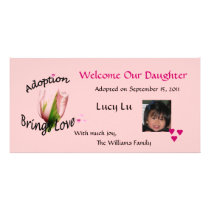 Adoption Brings Love Photo Card