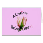 Adoption Brings Love Tulip Card cards