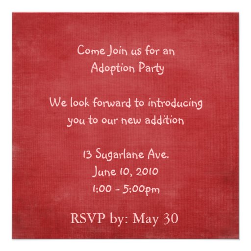 adoption day party invitation