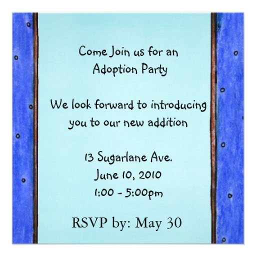 adoption day party invitation