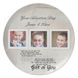 adoption day plates