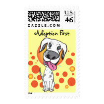 Adoption First! Pet Postage Stamps by DoggieAvenue Adoption First! Pet Postage Stamps