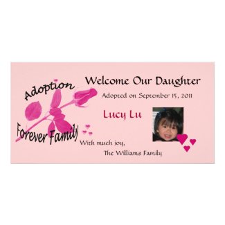Adoption Forever Family Photo Card photocard