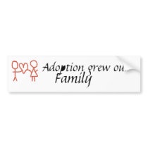 Adoption grew our family bumper bumper stickers by familymiraclesonline Adoption grew our family bumper bumper stickers