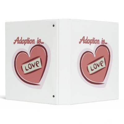 Adoption is Love Vinyl Binders by robynsnest