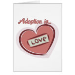 Adoption is Love Greeting Cards