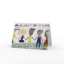 Adoption Is Love Greeting Card by sunfluer Adoption Is Love Greeting Card