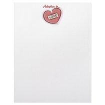 Adoption is Love Letterhead Design