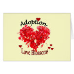 Adoption Love Blossoms Card cards