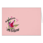 Adoption Love Blossoms Card cards